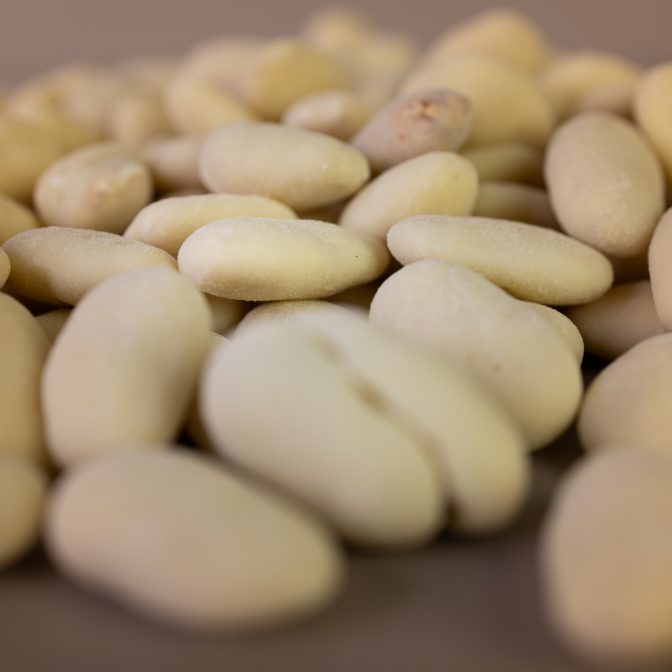 Amandelen witte chocolade