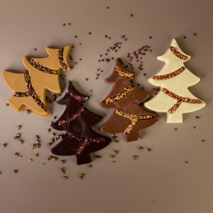 Magische chocolade kerstbomen